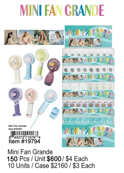 Mini Fan Grande 150 Pcs.